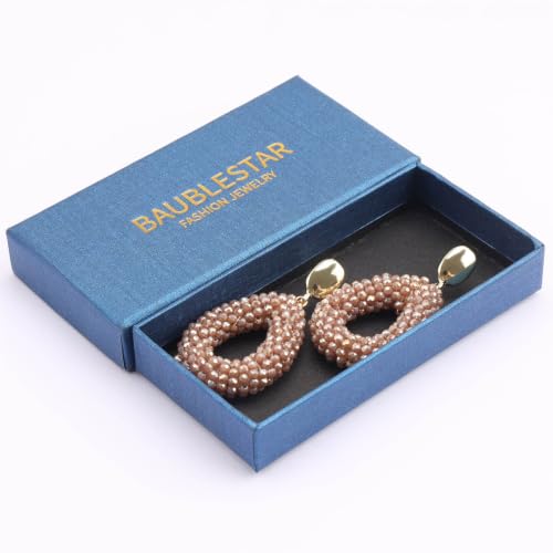 BaubleStar Handmade Bohemia Beaded Teardrop Dangle Earrings for Women - image 5
