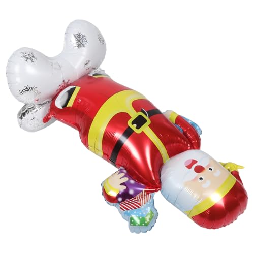 Mobestech クリスマスパーティーバルーン クリスマスフォトプロップ 自立サンタクロース風船 クリスマススタンディングバルーン