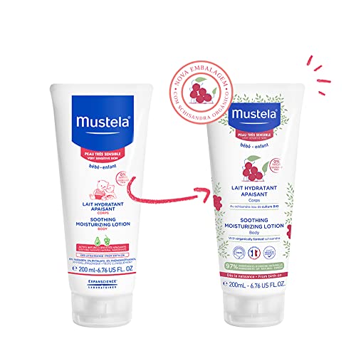 Mustela Hidratante Calmante 200Ml - Creme Infantil Sem Fragrância Para Pele Muito Sensível E Sensibi