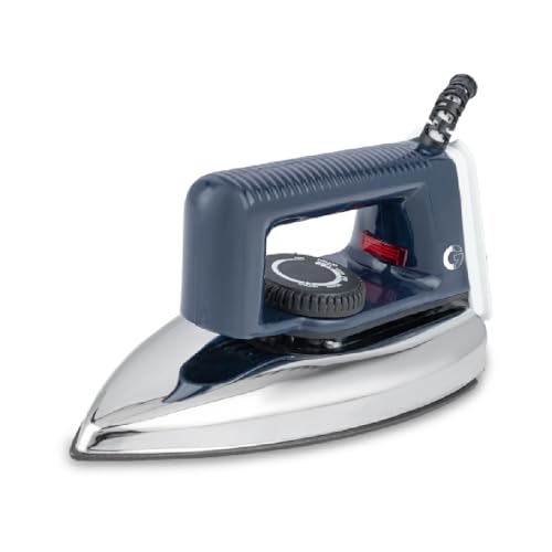 Image of CG -IRZI1000 Light Weight Dry Iron Press 1000 W with Anti-Bacterial Non-stick, German Coated Soleplate, 360 Degree Flexi Cord, BIS Certified 2 Yr Replacement Manufacturer Warranty