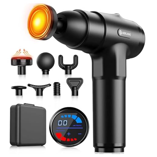 AERLANG Heat Massage Gun with 20 Speeds