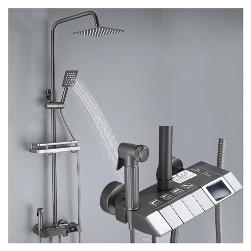 Ensemble de douche à affichage LED en laiton pour éviter les brûlures - 2