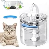 【獣医師推奨】猫自動給水器 ペット自動給水器 犬 猫水飲み器 大容量2L 自動水やり器 みずのみ器自動 自動給水機 循環式 静音 節電 鳥用 蛇口式設計 多頭飼い/お留守番対応 フィルター付き 水洗い可能 ペット用品 2種類の給水モード 水量目視可能 フィルターを1個贈ります (ホワイト, 自動給水器)