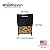 Woodhaven Tall Fireside Firewood Rack - Made In The USA - Indoor Hearth Log Storage - Optional Seasoning Cover - Perfect For BBQ - Fire Pits And Fireplace Storage - Portable Rack (Cover)