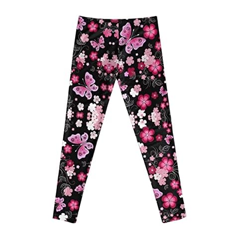 Uourmeti Toddler Girls Butterfly Flower Leggings Cover