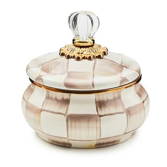 Mackenzei-childs★マッケンジーチャイルズ★スクワッシュドポット Buy MACKENZIE-CHILDS Mocha Check Squashed Pot Online at Low Prices