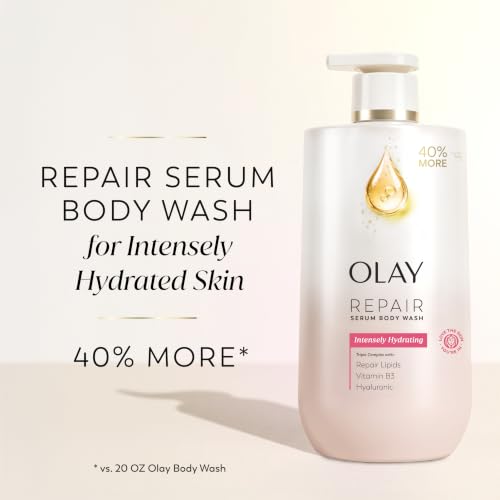 Olay Body Wash for Women, Intensely Hydrating, Hyaluronic Acid Serum Complex, Renews Moisture, Free of Parabens & Phthalates, Vitamin B3 Lameller Technology, For All Skin Types, 28 fl oz - image 3