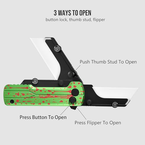 Image of OKNIFE U1 Ultra Pocket Folding Utility Knife, Ceramic Blade with Clip