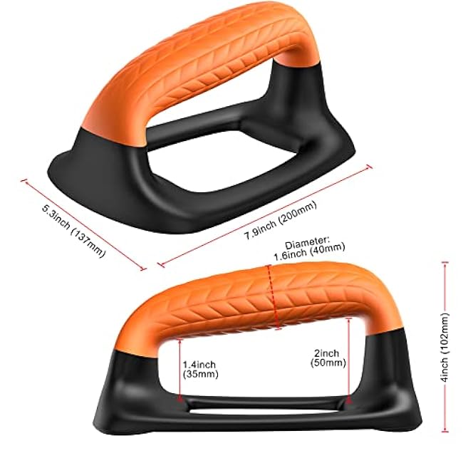 SELEWARE Push Up Bars Pushup Stands Handstand Bars, Soft Rubber Handle Provide Comfy Grip, Fit for Calisthenics, Fitness, Floor strength training, Stable and Sturdy Construction Support 500 lbs