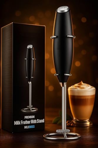 Image of FIRSTMILE Coffee Frother Electric Coffee Maker Machine for Home, Office & Cafe Electric Coffee Frother Machine & Milk Whisker with Dual Spring