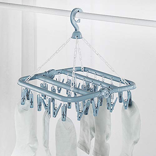 Séchoir à linge avec 32 clips pour ne plus perdre vos chaussettes - 7