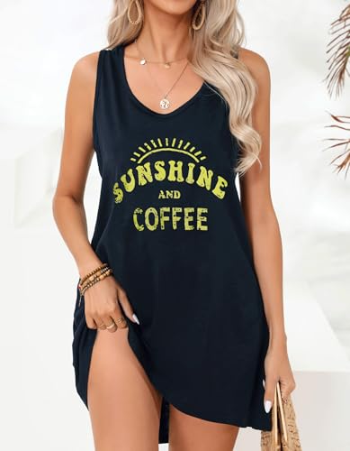 Image of elescat Womens Swimsuit Cover Up Summer Sleeveless T Shirt Beach Dress Tank Bikini Coverups 2026