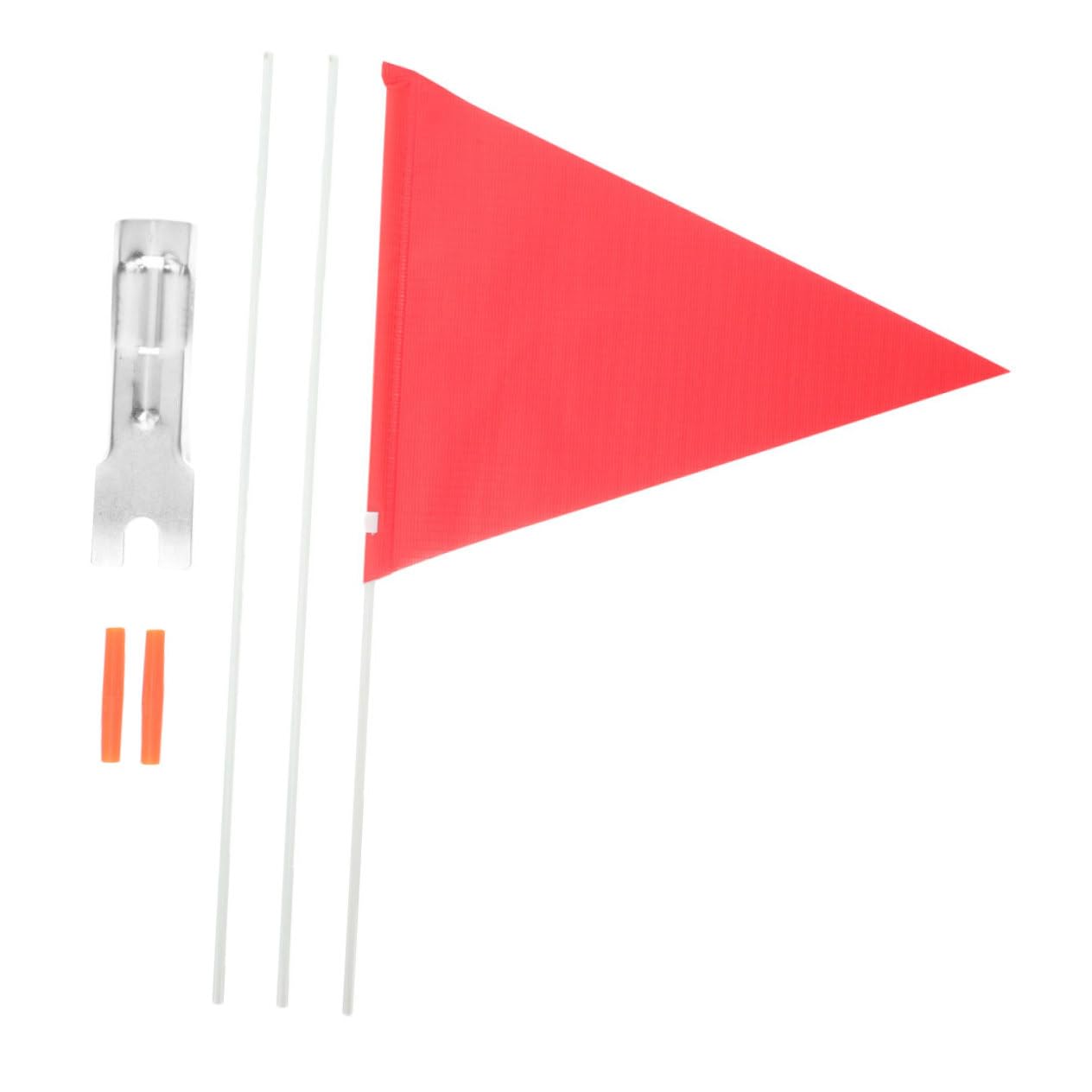 TOYANDONA 5 Piezas Banderín de Seguridad para Bicicleta con Mástil Bandera Portátil para Ciclismo Visible y de Instalar para Bicicletas Scooters y Motocicletas