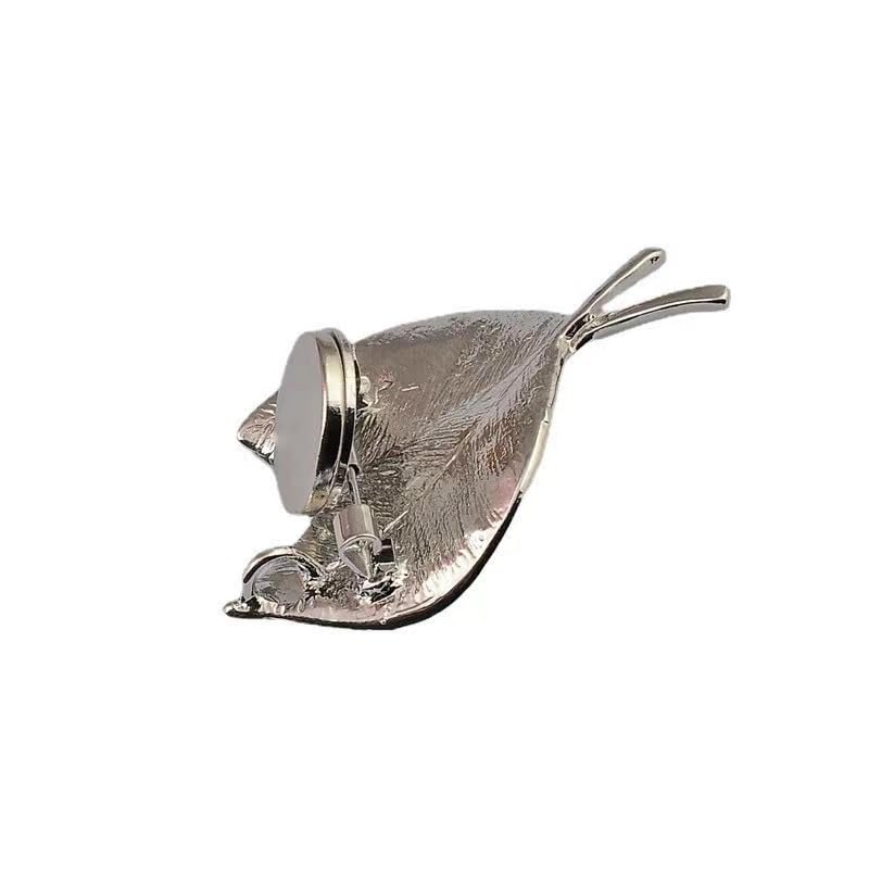 Image of Silver with Gold Easy Use Mini Pin Brooch Converter Harm Free Clothing Magnet Buckle Magnet Metal Lapel Pin Brooch Holder Converter