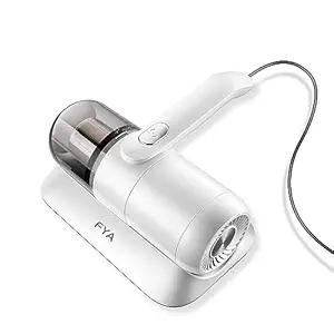 FYA Bed Vacuum Cleaner, Handheld Deep Sofa Vacuum Cleaner, High-Frequency Double Beat UV Mattress Vacuum Cleaner with HEPA 12Kpa Strong Suction and Low Noise, Suitable for Pillows, Sheets, Sofa