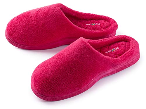 Roxoni Women's Plush Terry Clog Slippers