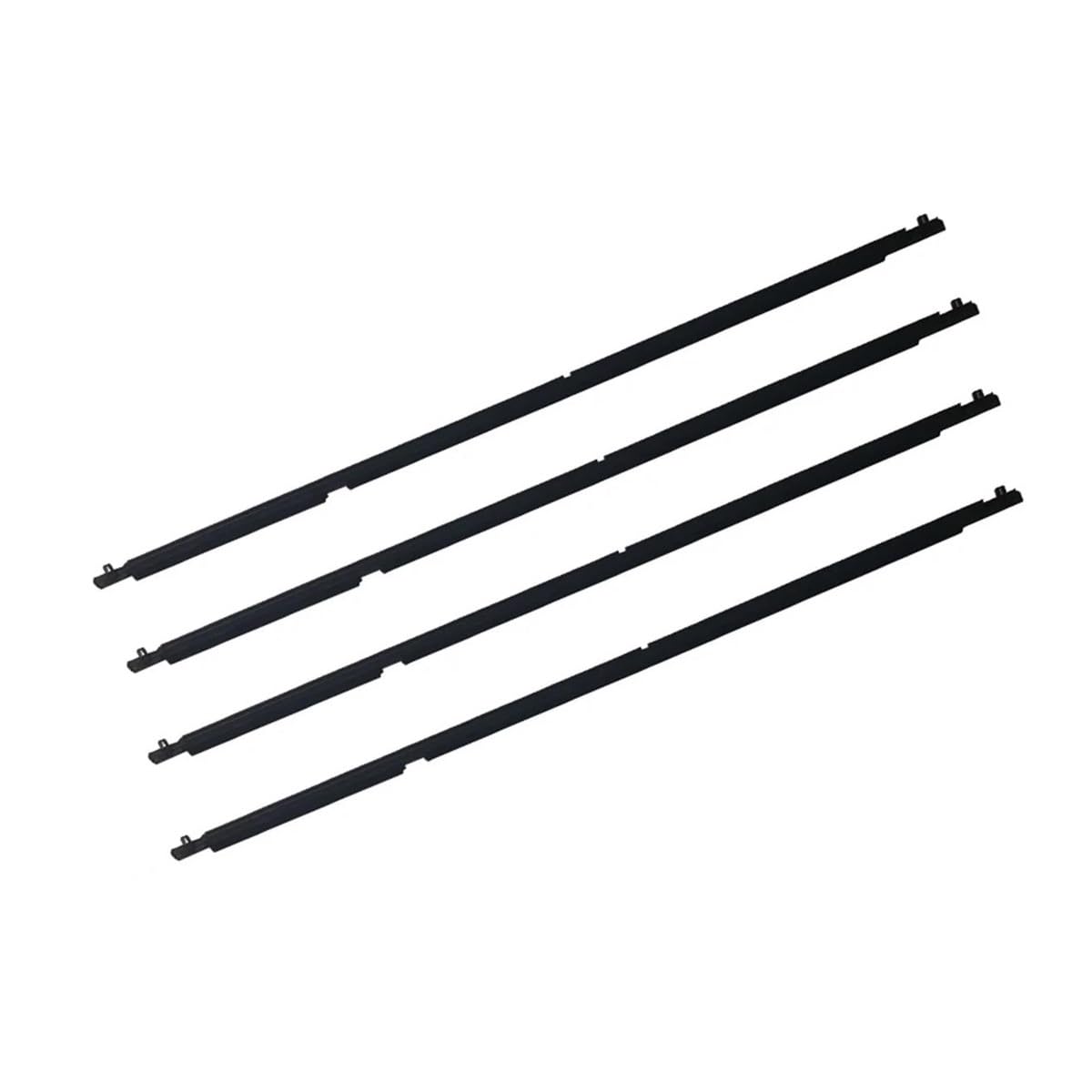Mltlkppvng One Color Car Seal Strip 4Pcs Car Outer Windows Rubber Weatherstrip Waterproof Pressure Strip Sealing Belt Moulding Trim For Mazda 6 Sedan 2004-2012