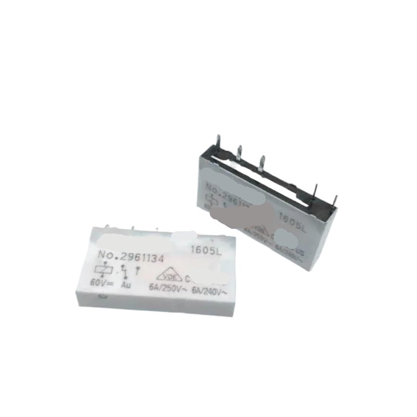 OSHZIKJII 60V relay NO.2961134 60VDC NO2961134 60VDC DC60V 60V 6A 250V 5PIN(2PCS)
