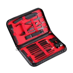 Nail Clippers Set of 20 Pieces Nail Clippers Pedicure Manicure Digging Ear Spoon Nail Art Tools (D 1 Count (Pack of 1))