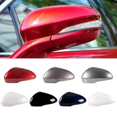 Goholy Door Side Rearview Mirror Cover Compatible With Ford Fusion 2013 2014 2015 2016 2017 2018 2019 2020【with turn signals】 Black Right Side Not For SE Model