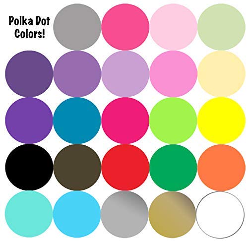 Polka Dot Wall Decals (63) Girls Room Wall Decor Stickers, Wall Dots, Vinyl Circle Peel & Stick Diy Bedroom, Playroom, Kids Room, Baby Nursery Toddler To Teen Bedroom Decoration 3"-6.5"(White) #TOP4