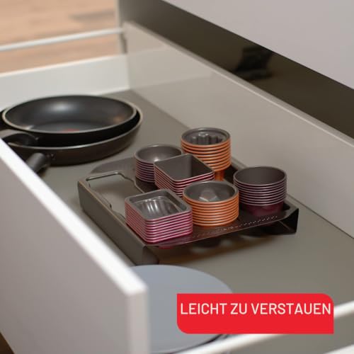 Set de 3 moules à torsade Tefal Creabake J3083S04 Cuivre et Gris – Ansicht 6