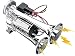 12V 150db Train Air Horn Super Loud 18 Inches Chrome Zinc Single Trumpet Truck Air Horn Kit with Compressor for Any 12V Vehicles Trucks Lorrys Trains Boats Cars