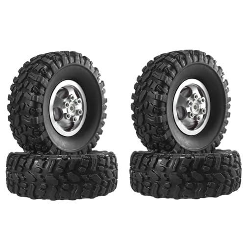 Pneus en métal MN82 LC79 - Accessoires de mise à niveau RC Silver