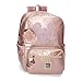 Disney Mickey Outline Mochila Escolar para Portátil Rosa 32x42x15 cms Poliéster 20,16L