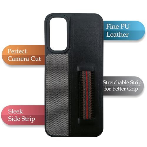 Image of Jkobi Back Cover Case for Oppo A3 Pro 5G (Professional PU Leather | Strip Chain Holder Socket)