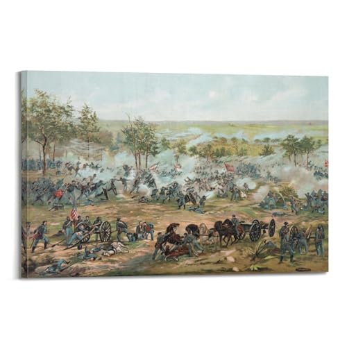Bataille de Gettysburg poster Cyclorama tableau moderne salon 50x75 cm