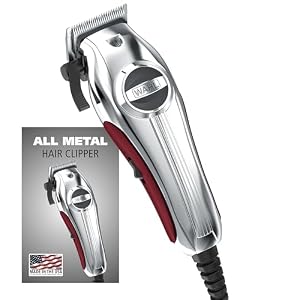 Wahl USA Pro Ultra Quiet Torque Corded Hair Clipper, Metal Housing