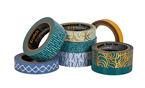 Image of Scotch Expressions Washi Tape, 8 Rolls /Pack (C1017-8-P6)