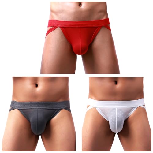 Arjen Kroos Men's Sexy Jock Strap Thong Translucent Jockstrap Underwear Breathable Athletic Supporter