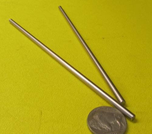 316 Stainless Steel Hardened Shaft .156" Diameter x 6" Long 2 pcs