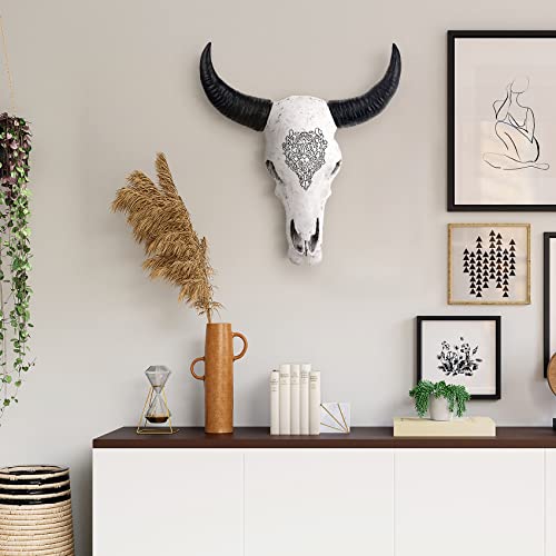 Cabeza de Toro Decorativa de Resina para Pared Modelo A miniatura 6