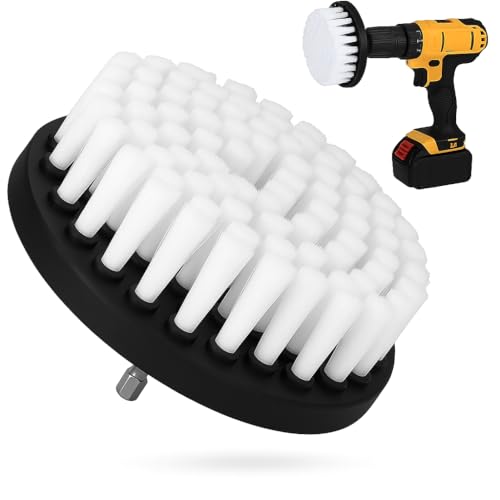 Cepillo Taladro Tapicería - Cepillo Giratorio para Limpieza de Coche, Alfombras y Tapizados - Accesorios para Taladro Ideales para Eliminar Suciedad y Manchas Difíciles