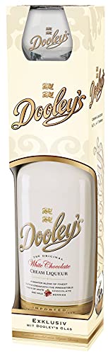 Dooley's | Premium Cremelikör | White Choclate Liqueur Sahne | 1 x 700ml | Geschenkset mit Tipper...