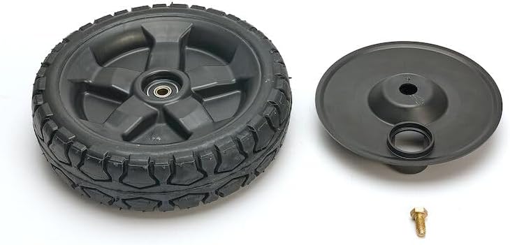 Miniatura 4 de Toro Kit de rueda trasera de aluminio negro de 16 pulgadas para piezas de cubierta de cortacésped