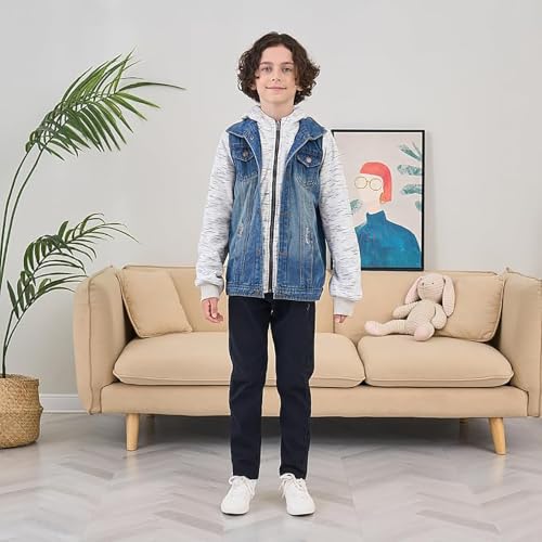 Image of Mallimoda Kids Boys Girls Hooded Denim Jacket