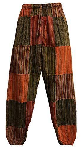 Men's Bohemian Vintage Hippie Alibaba Yoga Patchwork Harem Pants