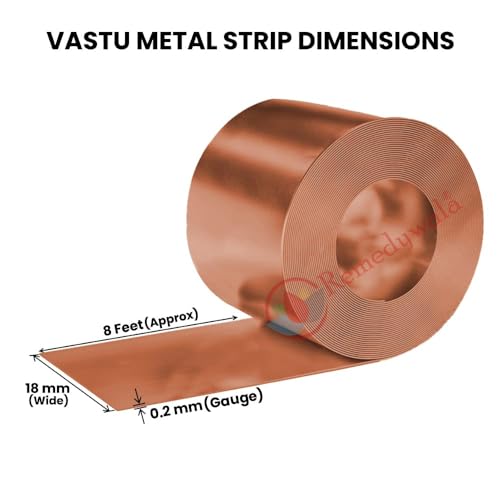 Image of REMEDYWALA Vastu Metal Strips (8 feet Each for All 5 Strips)