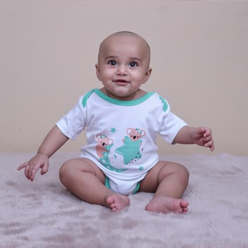 Image of TinyLane - Curated for you! Baby Products All New Born Combo, 0-36 Months, Multi Color, Skin Friendly (Pack of 8, Mini Saurus Giftset)