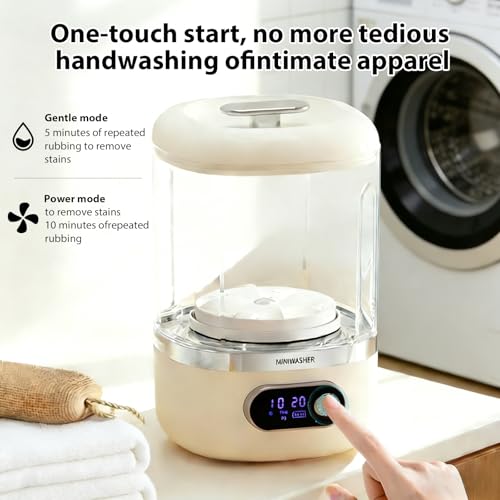Mini-wasmachine voor ondergoed, kleine wasmachines, elektrisch ondergoed, draagbare wasmachine, kleine kleding, zoals ondergoed en sokken - Afbeelding 6