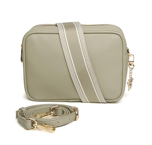 Sac à bandoulière Alice Wheeler Soho en simili cuir pistache small