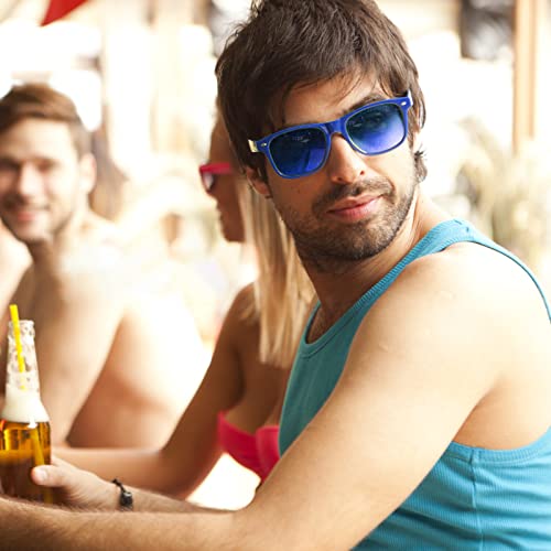 Pibupibu 8 Pack Colorful Sunglasses Bulk, Neon Colors Party Favor Supplies Unisex Sunglasses2