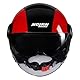 NOLAN HELMET N21 VISOR 06 BICROMO 350 M, Black/Red/Orange