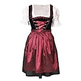 Dirndl Set 3-teilg Bongossi_Trade Trachtenkleid, Bluse und Schürze