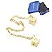 MING KUO Han Solo Lucky Dice Prop Cosplay Costumes replica Accessories,1.3 cm The Last Jedi Dice with Star Wars Movie Link Chain Jewelry