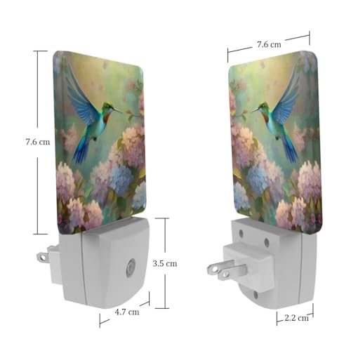Lámpara de noche LED Floral con sensor crepúsculo-control miniatura 7